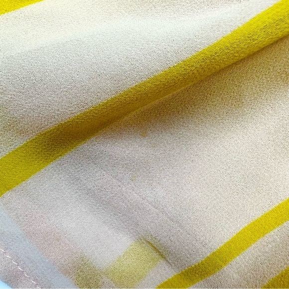 WAYF Smocked Peplum Faux Wrap Long Balloon Sleeve Blouse Size Medium - Picture 9 of 12